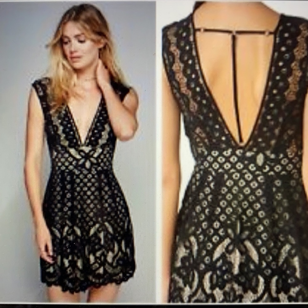 Free People Lace One Million Lovers Dress 8 EUC